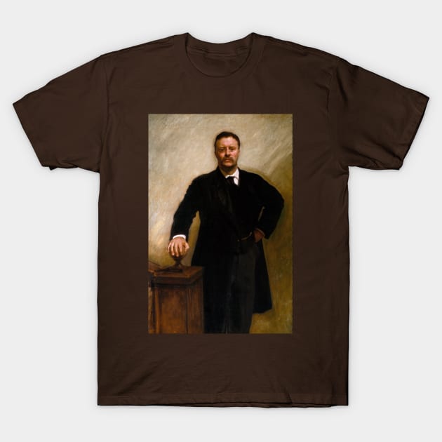 Portrait of Theodore Roosevelt by John Singer Sargent T-Shirt by MasterpieceCafe